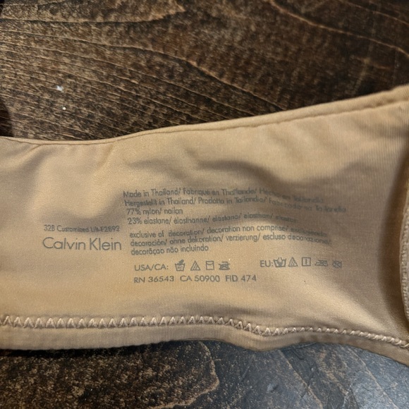 32B Calvin Klein Push Up Nude Bra EUC - Picture 7 of 8